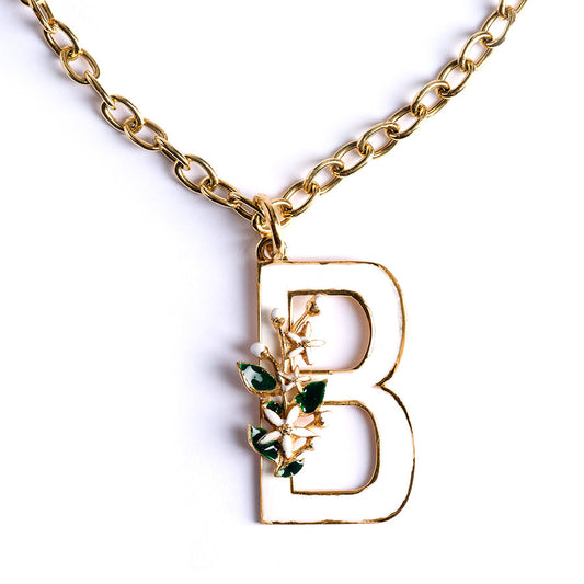 Ciondolo Lettera B con Zagara Bloom