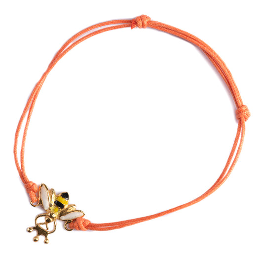Bracciale ape regina in seta