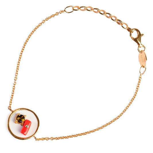 Round white bracelet Color