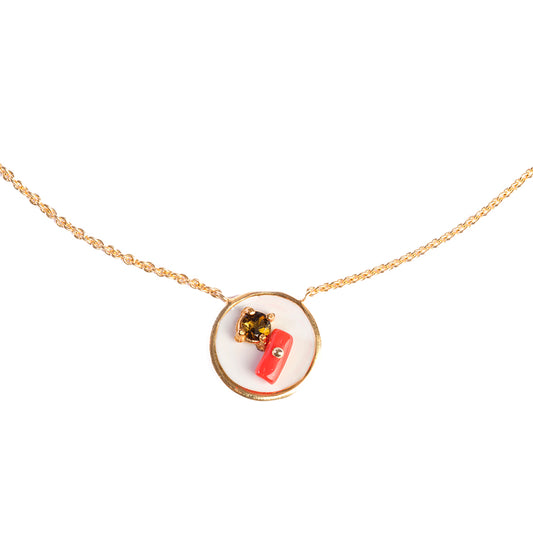 White round neckline Color