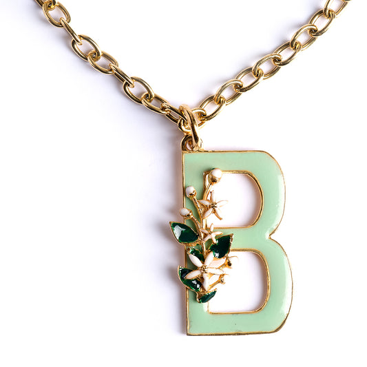 Ciondolo Lettera B con Zagara Bloom
