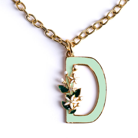 Ciondolo con Lettera D Zagara Bloom